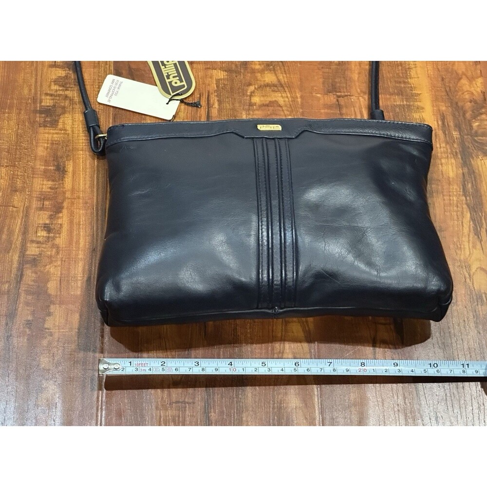 Vintage NOS Phillippe Navy Blue Clutch or Shoulder Cross Body Purse Handbag NWT - Picture 11 of 12